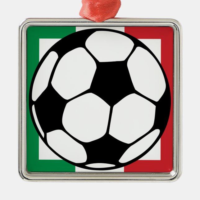 futbol. italia square. julgransprydnad metall (Framsidan)