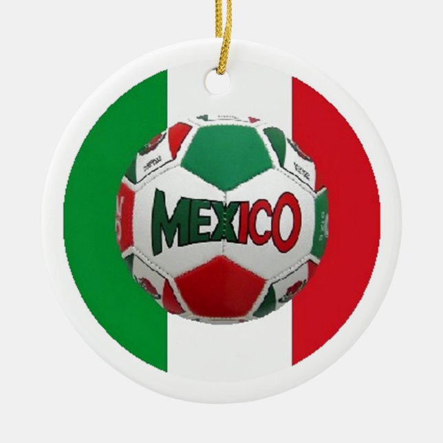 FUTBOL MEXICO JULGRANSPRYDNAD KERAMIK (Framsidan)