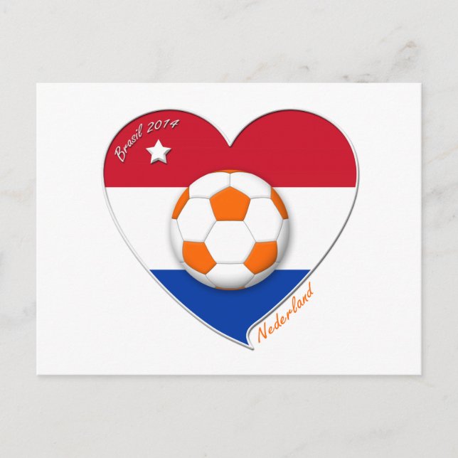 Fútbol Netherlands. NEDERLAND soccer national team Vykort (Framsida)