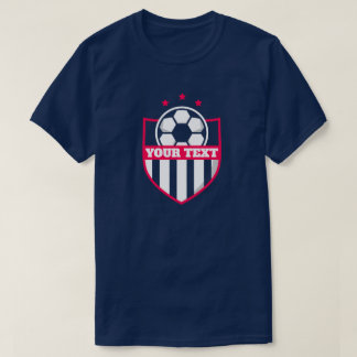 Futbol-sökarteamet Namn och nummermall T Shirt
