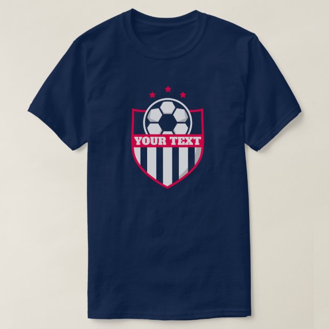 Futbol-sökarteamet Namn och nummermall T Shirt (Design framsida)