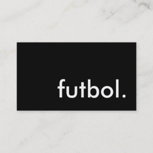futbol. visitkort
