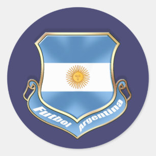 Futbolen för Argentina fläktfotboll skyddar Runt Klistermärke