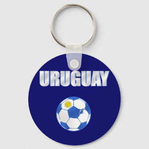Futbolen för Uruguay coolaboll fläktar LaCeleste Nyckelring