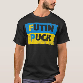 Futin Puck Pro Ukraina för mer fred i världen T Shirt