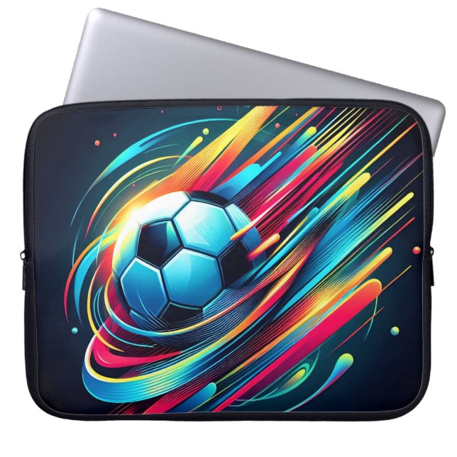 Futistisk Cyberfotboll Hastighetssporter Laptop Fodral (Framsidan)