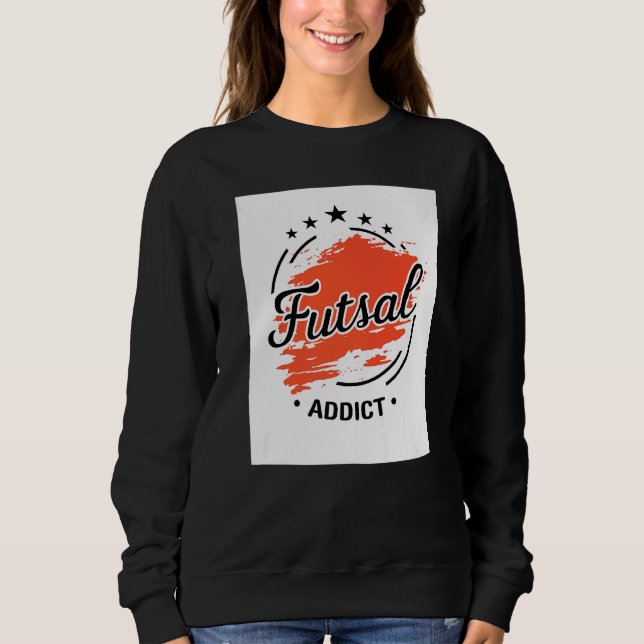 Futsal Addict Graphic Indoor Soccer Player Footbal T Shirt (Framsida)