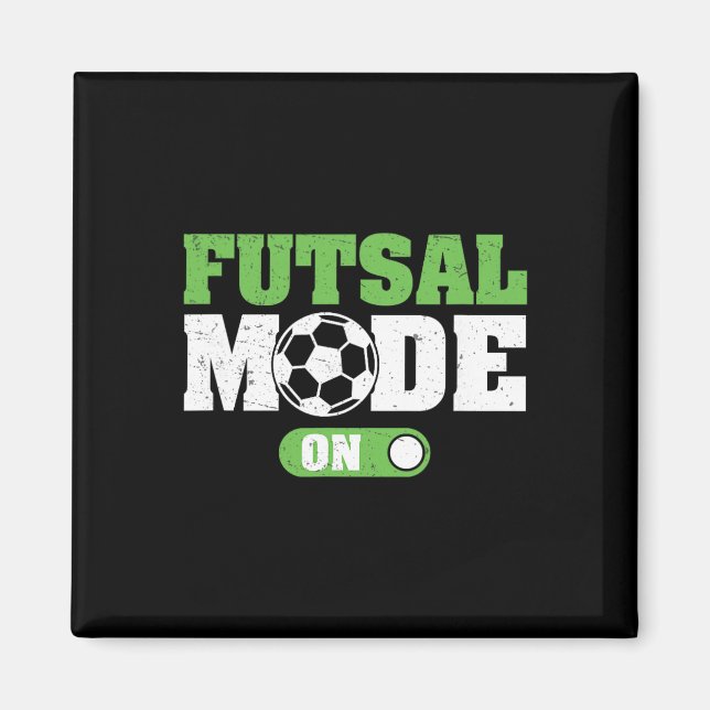 Futsal-läge På Rolligt Futsal-spel Inomhusfotboll  Magnet (Framsidan)