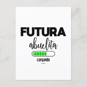 Futura abuelita cargando vykort