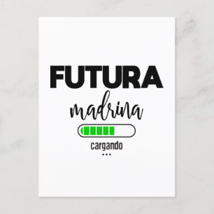 Futura madrina cargando vykort