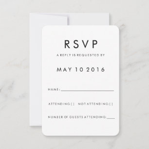 Futura Modern RSVP-kort OSA Kort