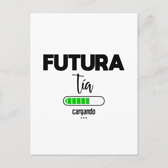Futura tía cargando vykort (Framsida)