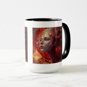 Future Art nouveau Woman Combo Mugg, 15 oz Mugg