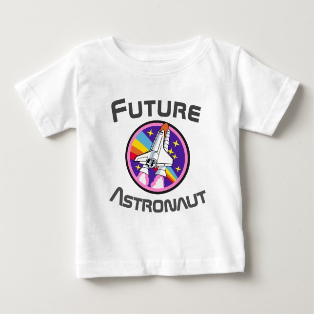 Future Astronaut, Girl Power STEM, rosa 3 T Shirt (Framsida)