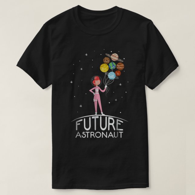 Future Astronaut Space Kid Design T Shirt (Design framsida)