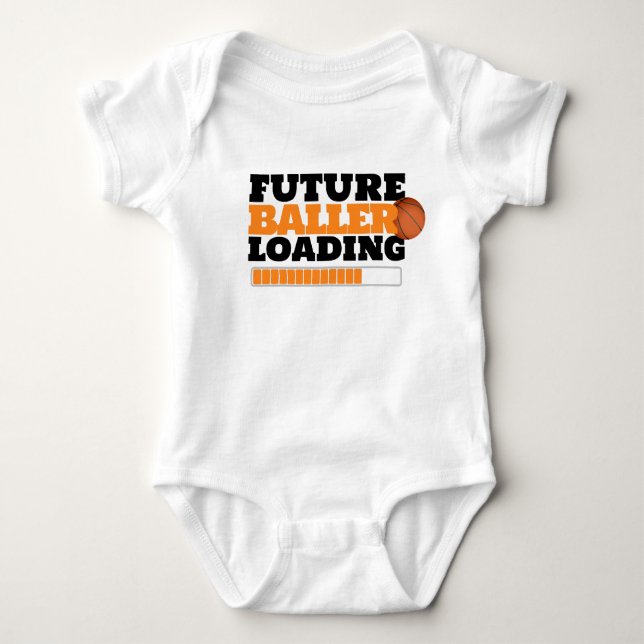 Future Baller Laddar Basket T-Shirt (Framsida)