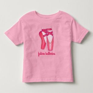 Future Ballerina Rosa Ballet Pointe Toe Dance Shoe T-shirt