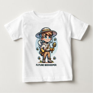 Future Beekeeper Kids T-Shirt - Bedårande Tecknad