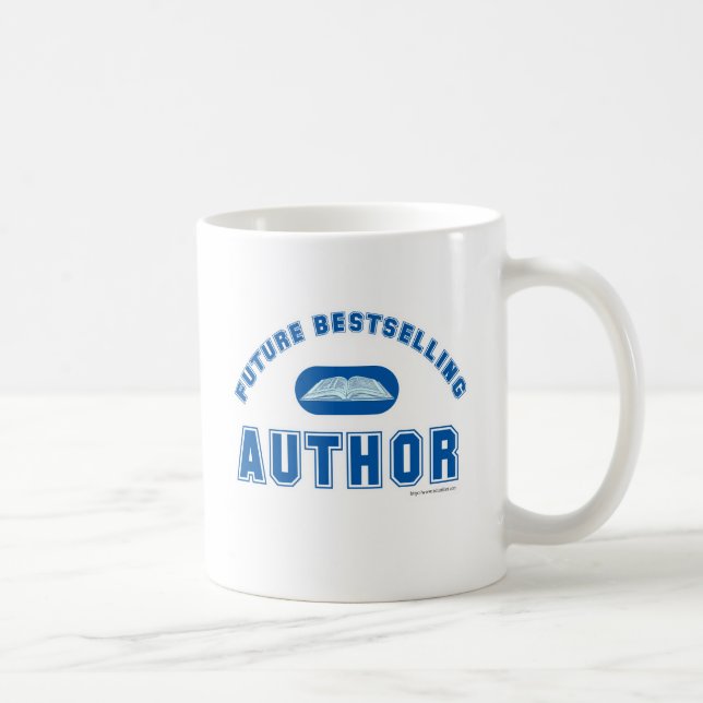 Future Bestseller Author Power Slogan Kaffemugg (Höger)