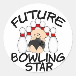 Future Bowling Star Runt Klistermärke