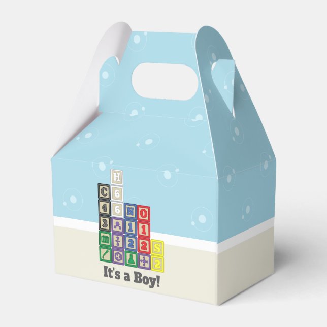 Future Chemist's Blocks Baby Shower Presentlåda (Baksidan Sidan)