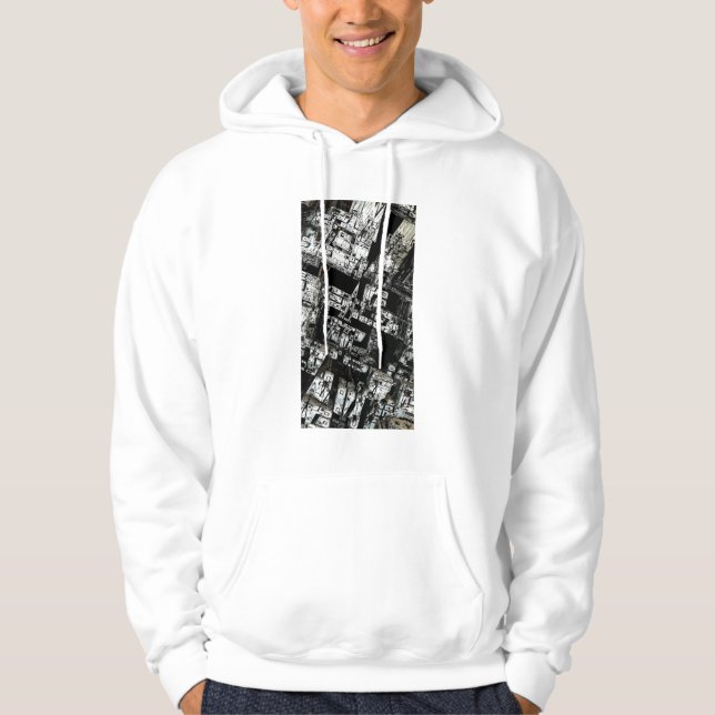 Future city seen from above hoodie (Framsida)