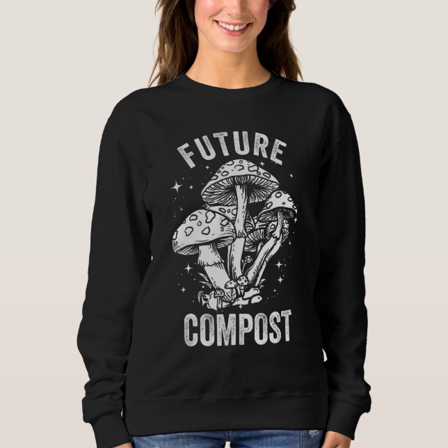 Future Compost Expert Composter Composting Worms T Shirt (Framsida)