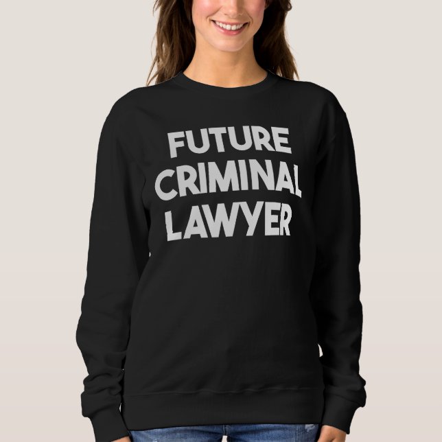 Future Criminal Lawyer T Shirt (Framsida)