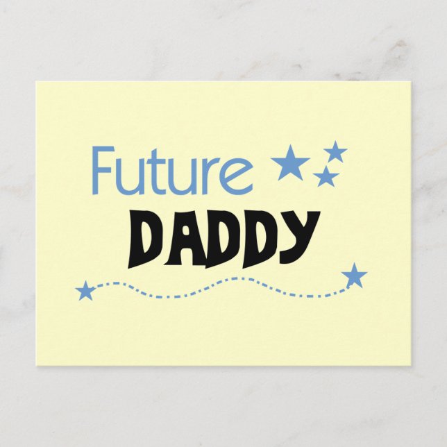 Future Daddy T-shirts och presenter Vykort (Framsida)