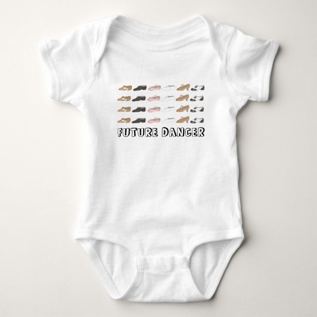 Future Dancer Ballet Tap Jazz Shoes Dance Gift T-shirt (Framsida)