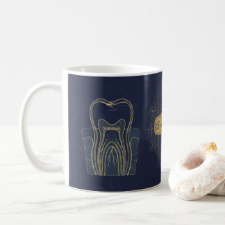 Future Dentist | Vintage Anatomical Tooth Dental S Kaffemugg