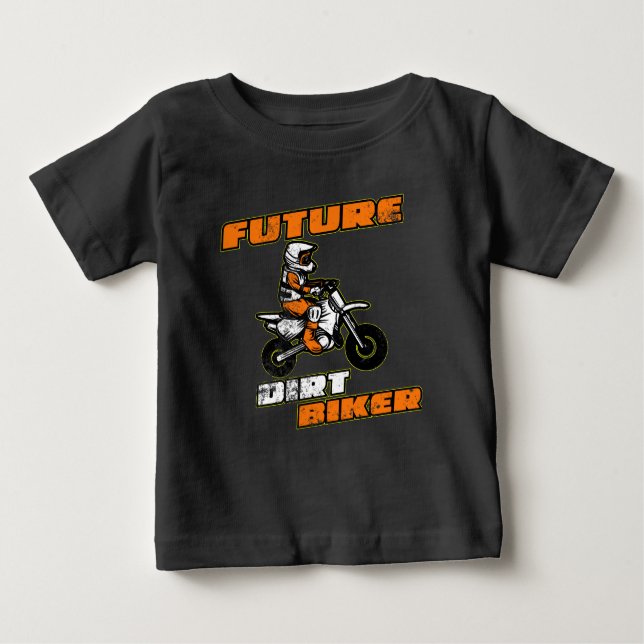 Future Dirt Biker Funny Motocross Gift for Kids T Shirt (Framsida)