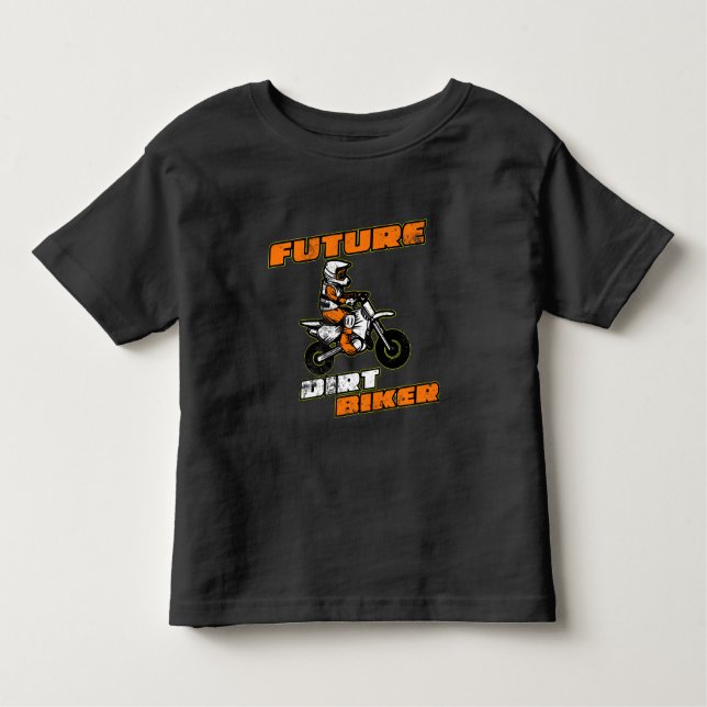 Future Dirt Biker Funny Motocross Gift for Kids T Shirt (Framsida)