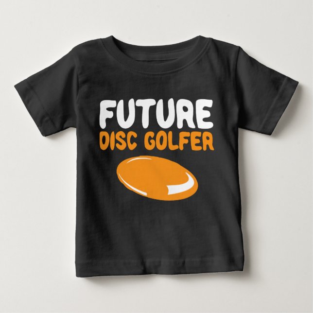 Future Disc Golfer Disc Golf Buddy Baby Boy Kid T Shirt (Framsida)