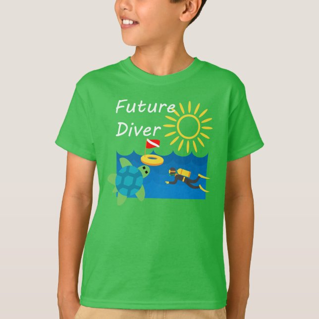 Future Diver Design - Barn Basic T-Shirt (Framsida)