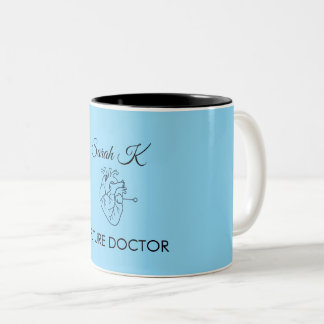 Future Doctor Custom Name Medical Student Coffee M Två-Tonad Mugg
