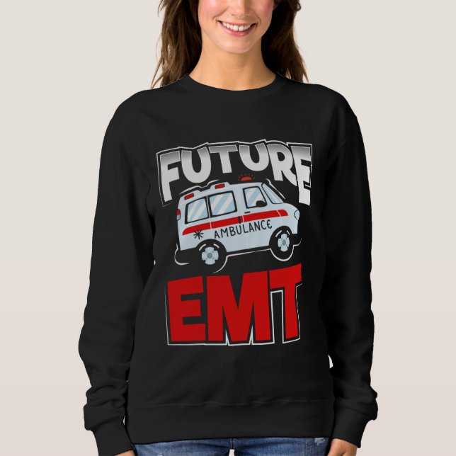 Future EMT Paramedic EMS Technician T Shirt (Framsida)