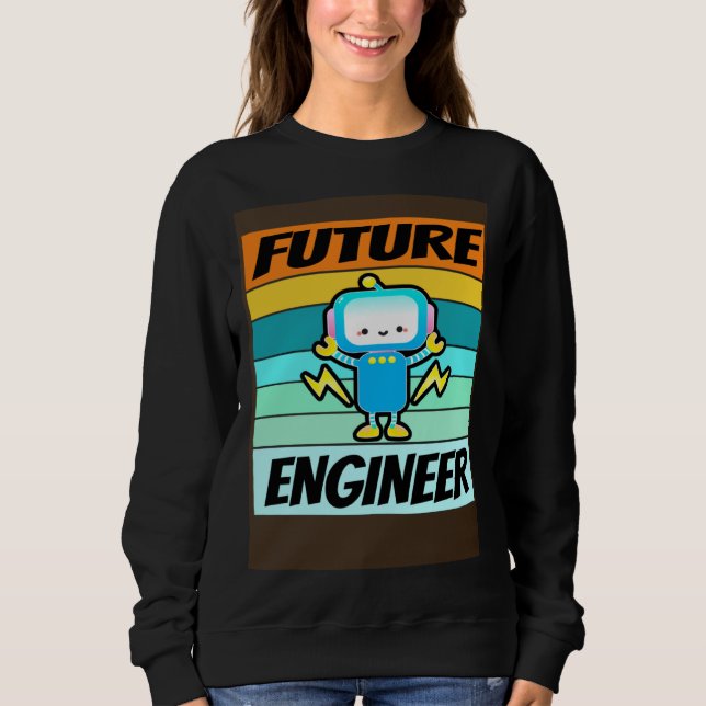 Future Engineer Shirt Boys Girls Software Engineer T Shirt (Framsida)