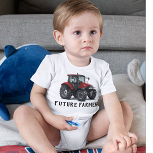 Future Farmer Red Tractor Equipment Farming T Shirt