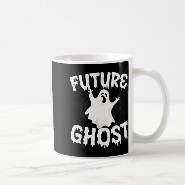 Future Ghost Funny Halloween Boo Soky Trick Or Tre Kaffemugg (Höger)