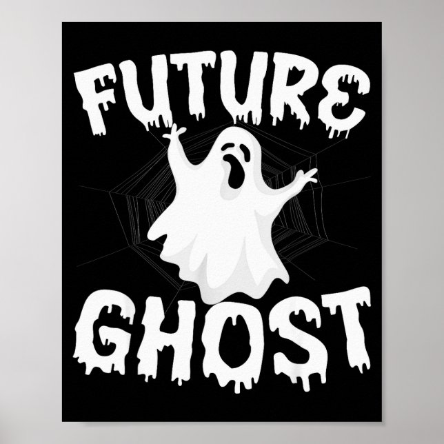 Future Ghost Funny Halloween Boo Soky Trick Or Tre Poster (Framsidan)