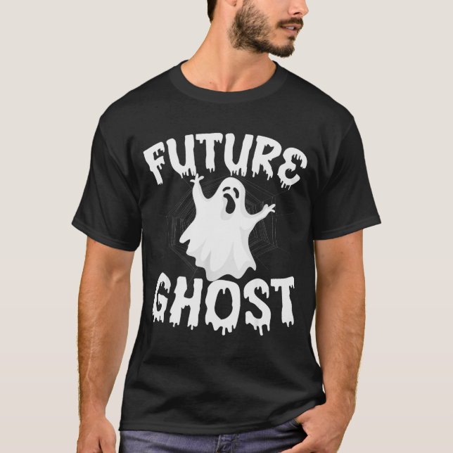 Future Ghost Funny Halloween Boo Soky Trick Or Tre T Shirt (Framsida)