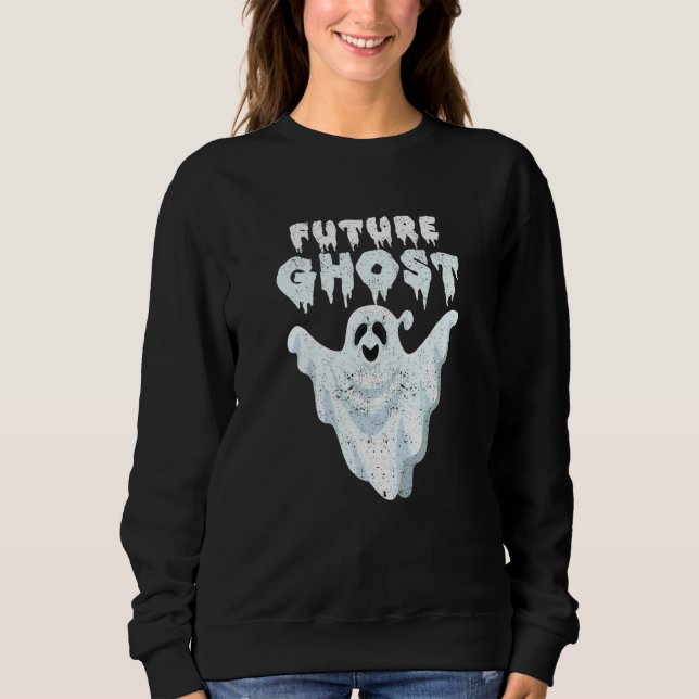 Future Ghost Halloween-fest Rädda Spöken Kuslig  T Shirt (Framsida)