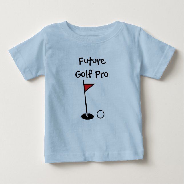 "Future Golf Pro" Baby Shirt T Shirt (Framsida)