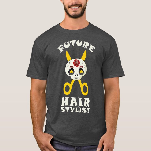 Future Hair Stylist Funny Womens Gifts Premium T Shirt (Framsida)