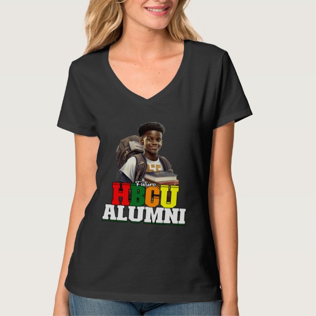 Future HBCU Alumni Apparel Historical Black colleg T Shirt (Framsida)