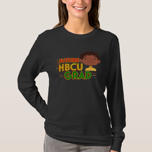 Future HBCU Grad Cute Boy African American Black H T Shirt (Framsida)