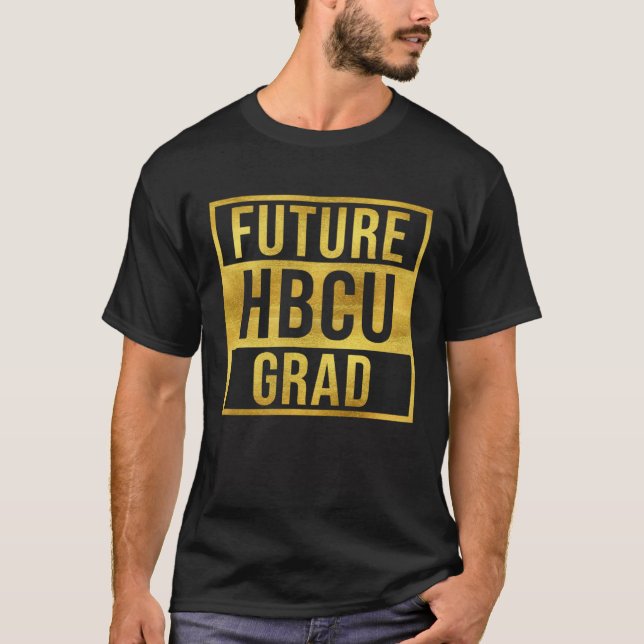 Future HBCU Grad Graduate Afro Boys Girls College  T Shirt (Framsida)