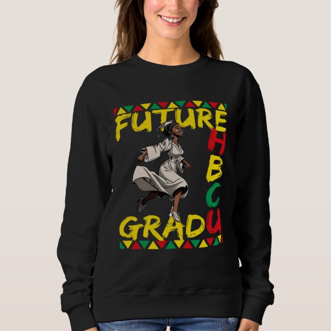 Future HBCU Grad History Black College Youth Kids  T Shirt (Framsida)