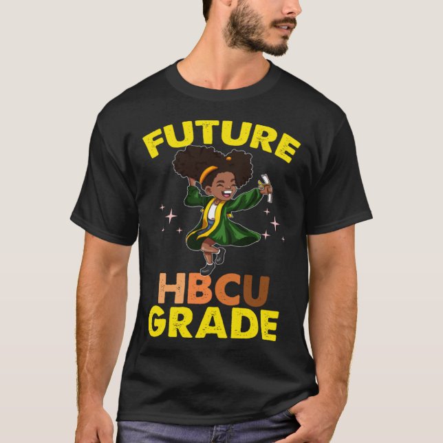 Future HBCU Grad History Black College Youth Kids  T Shirt (Framsida)